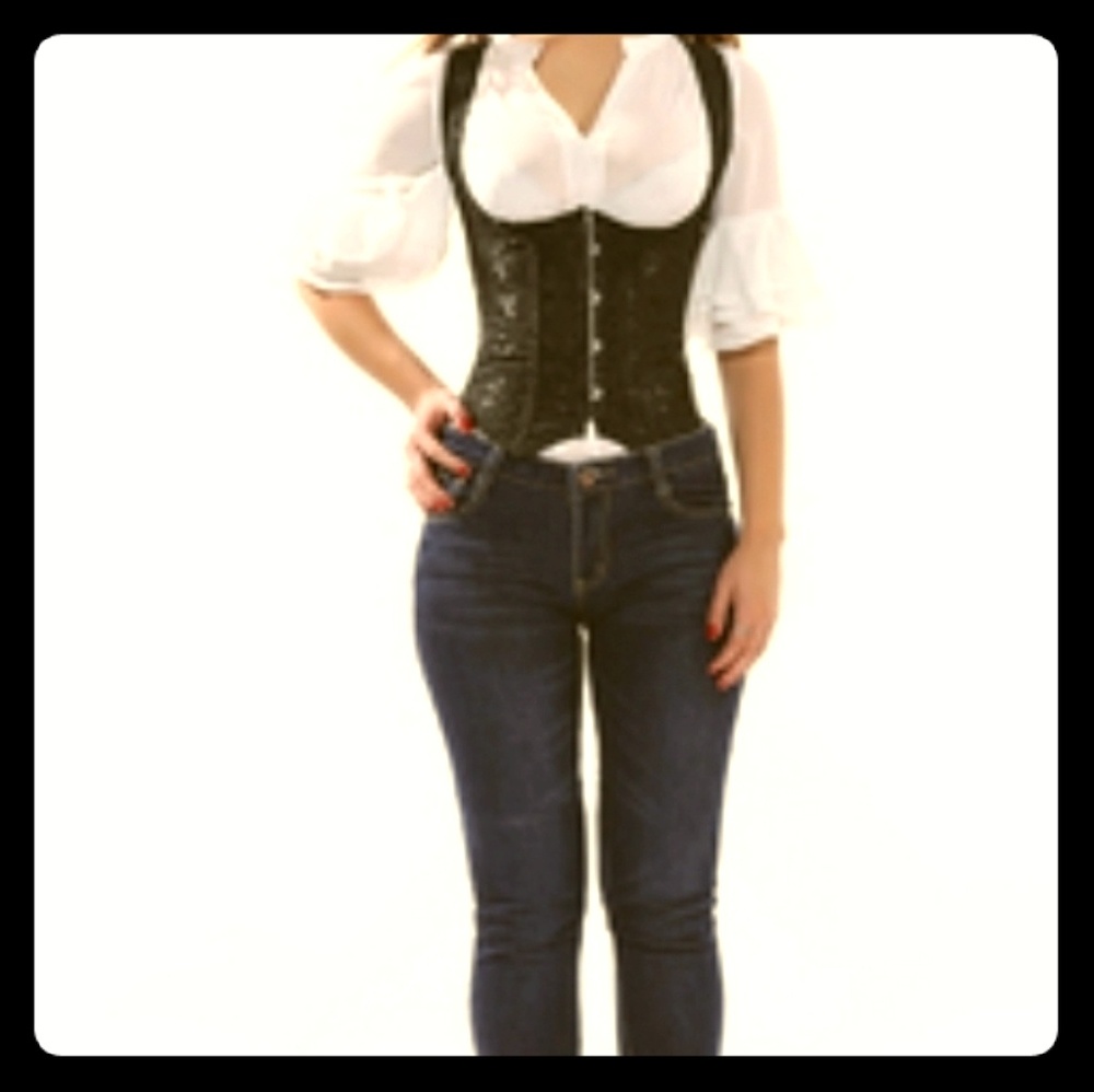 Women's Fashion Strap Underbust Corset Top Plus Si